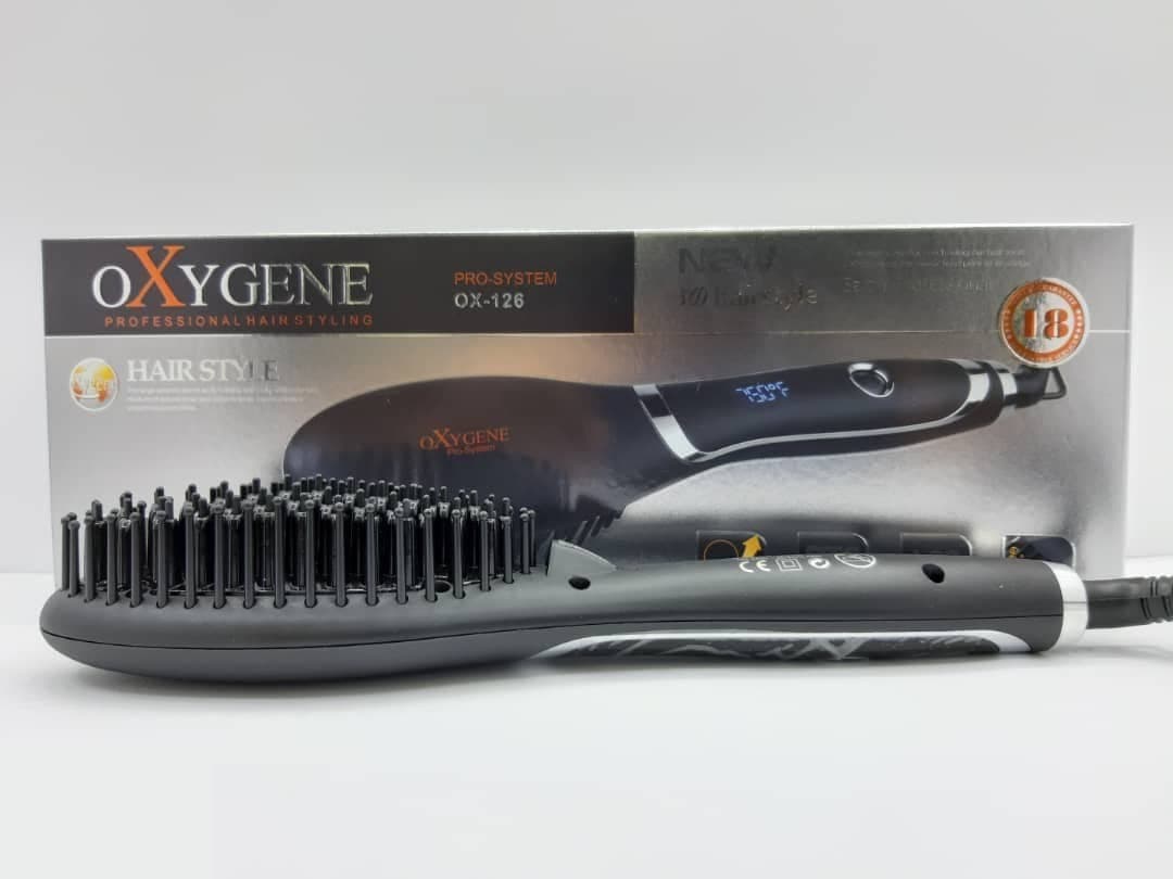 برس حرارتی اکسیژن مدل OXYGENE Hair Straightening Heating Brush